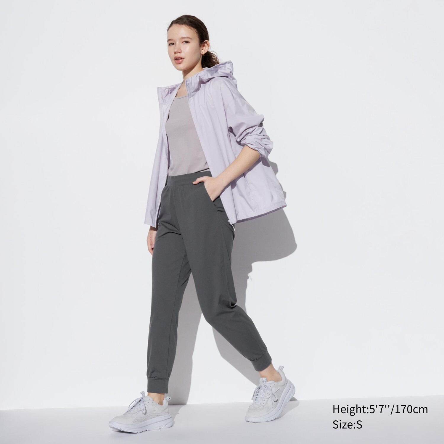 Ультраэластичные спортивные брюки airism UNIQLO, серый брюки uniqlo smart ультраэластичные серый