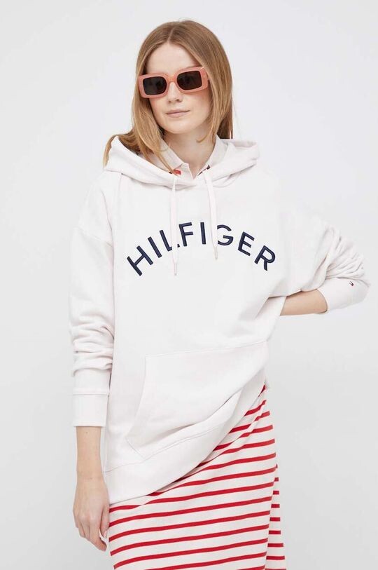 

Хлопковая толстовка Tommy Hilfiger, бежевый