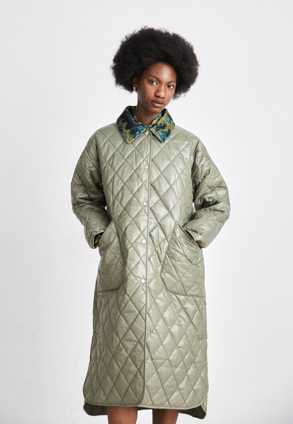 

Зимнее пальто Barbour, зеленый