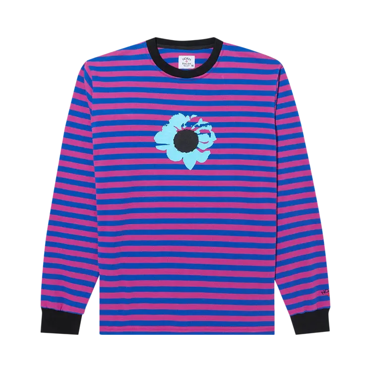 

Футболка Noah x The Cure Striped Long-Sleeve 'Pink/Blue', розовый