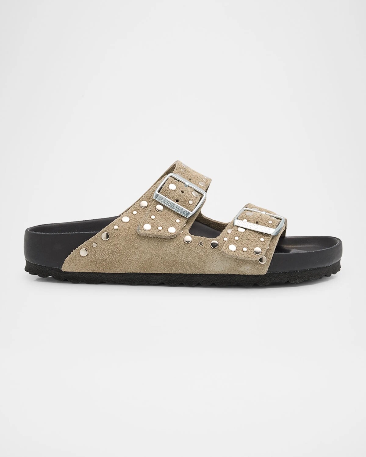 

Замшевые сандалии Arizona Exquisite Rivets Birkenstock, цвет Taupe