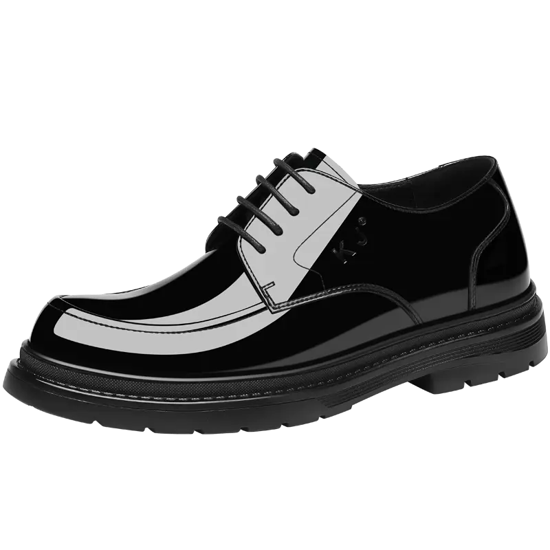 

Туфли мужские низкие Kj, цвет KJ-521 black color, inner height increase by 6CM.