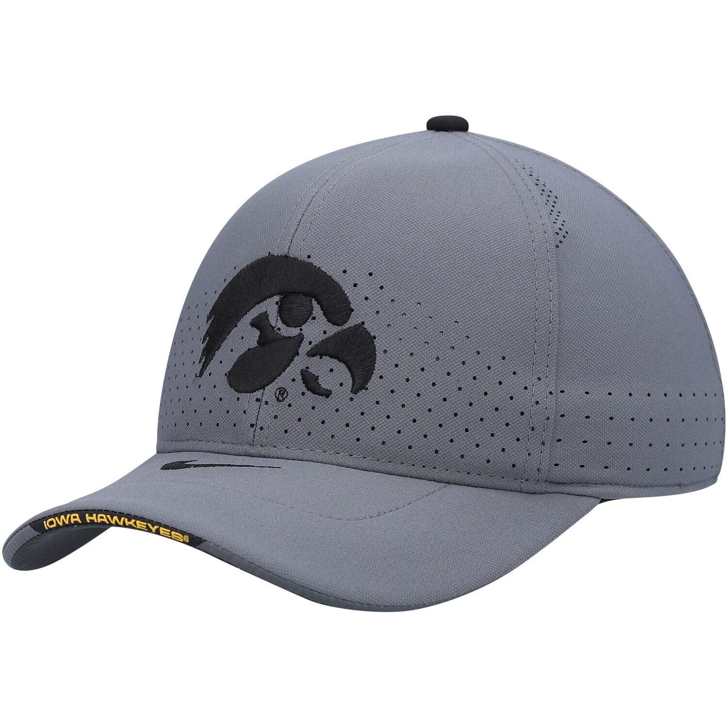 

Мужская кепка Nike Grey Iowa Hawkeyes 2021 Sideline Classic99 Performance Flex