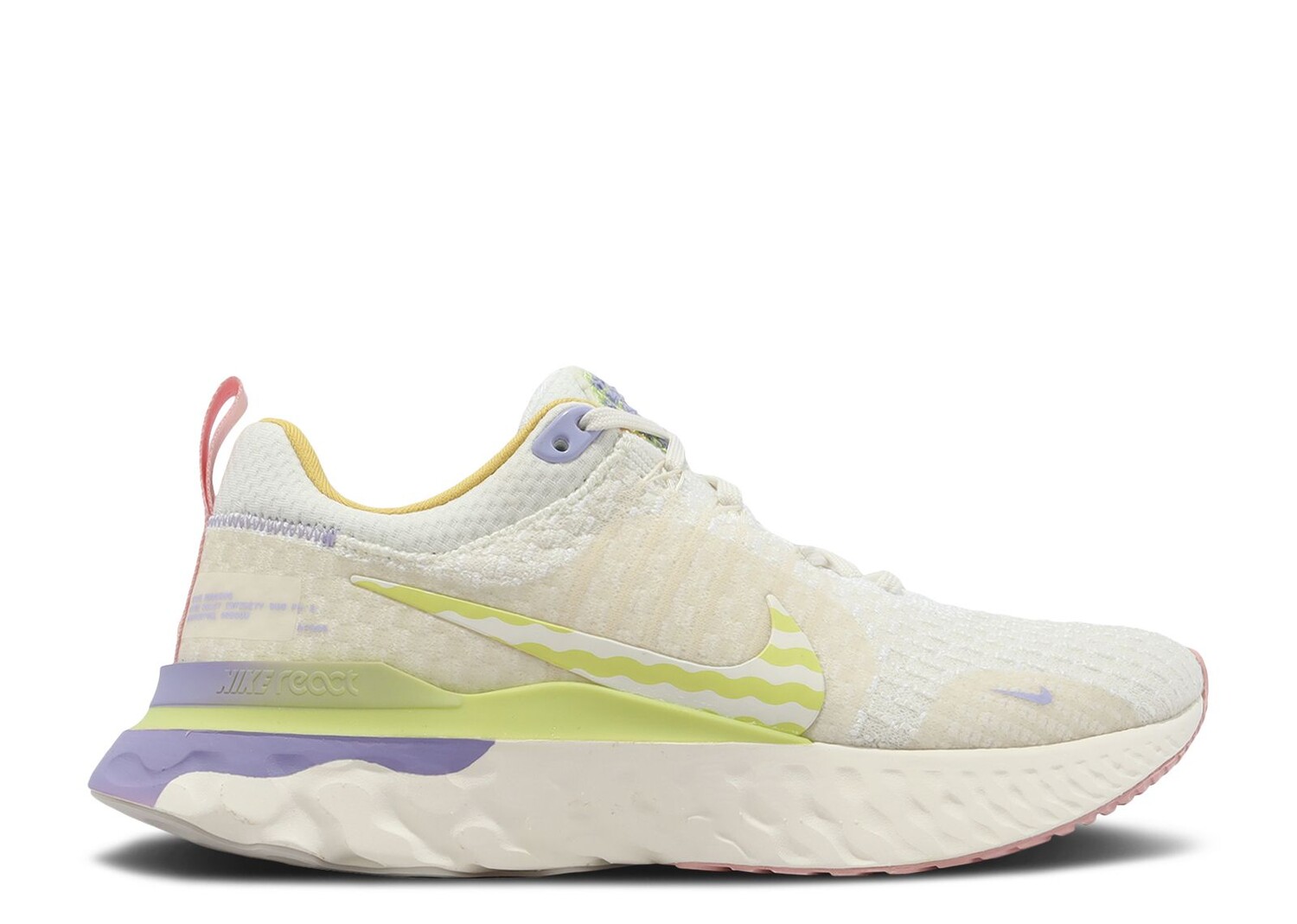 

Кроссовки Nike Wmns React Infinity Run Flyknit 3 'Sail Solar Flare', кремовый, Бежевый