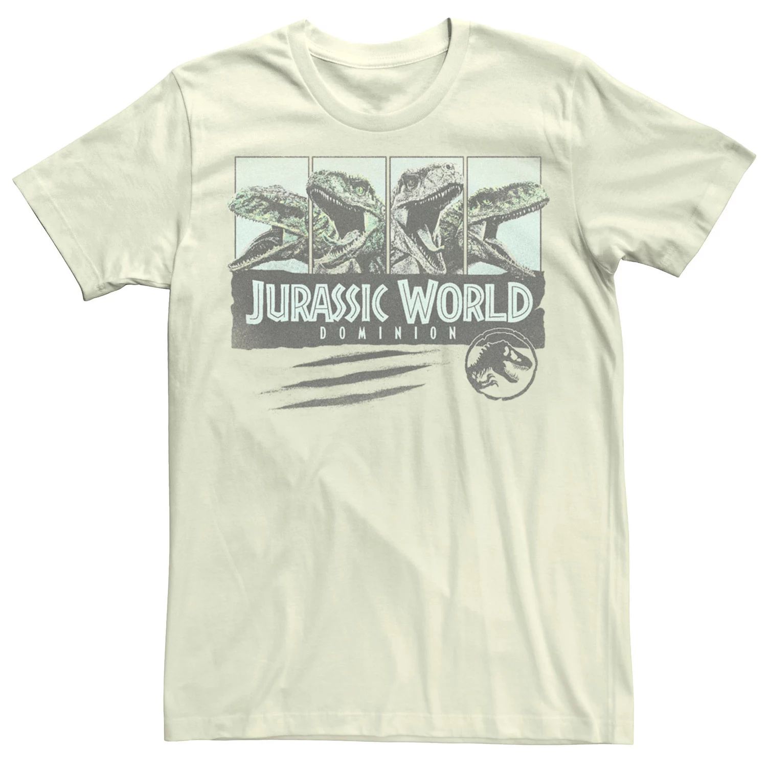 raptor boarding squad Мужская футболка Jurassic World Dominion Claws Raptor Squad Licensed Character