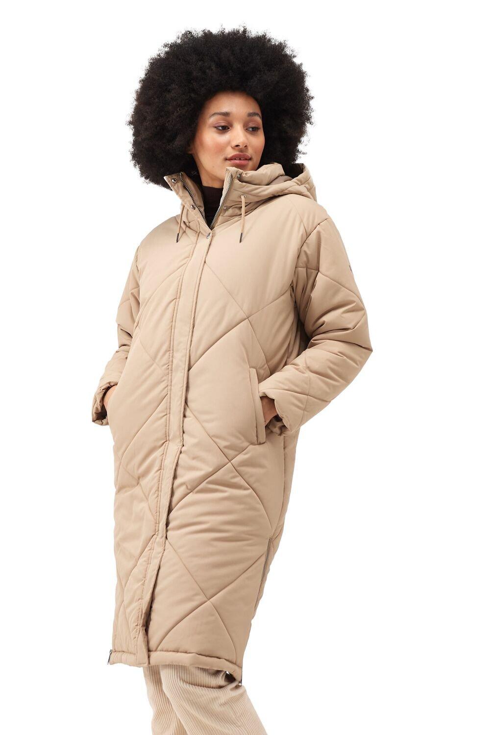 Удлиненная утепленная куртка Cambrie Thermoguard с подкладкой Regatta, кремовый