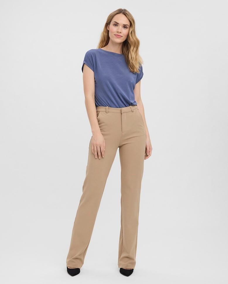 

Женские длинные брюки палаццо Vero Moda, бежевый