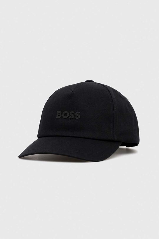 

Хлопковая бейсболка Boss, черный