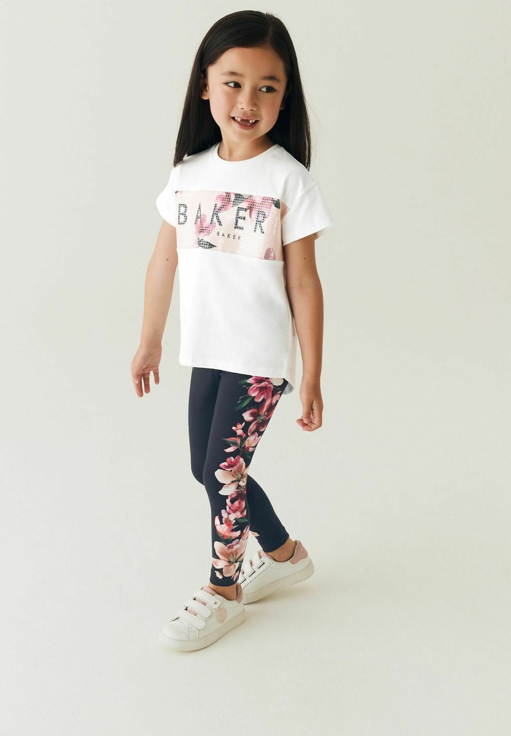 

Леггинсы FLORAL AND SEQUIN SET Baker by Ted Baker, цвет pink