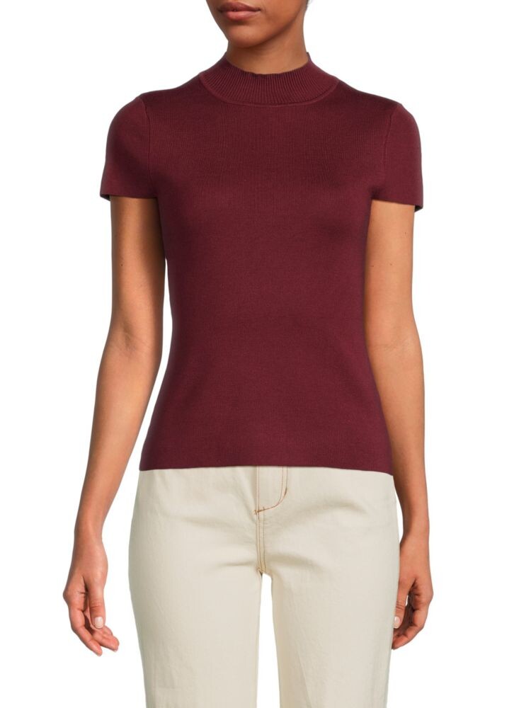 

Приталенный топ в рубчик Dkny, цвет Cabernet
