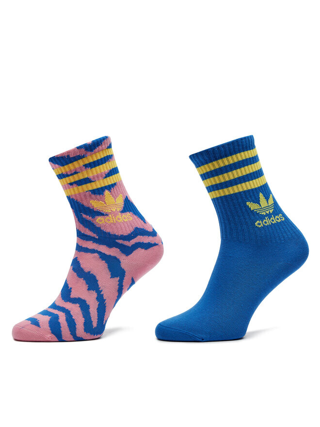 

2 пары носков на длинной ножке Adidas, красочный