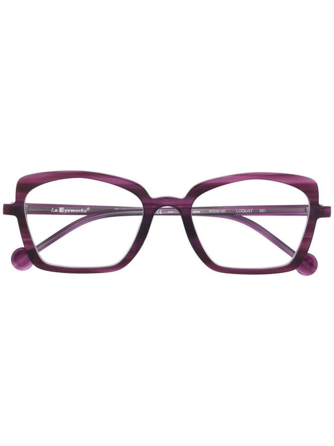 

L.A. Eyeworks очки Loquat в оправе черепаховой расцветки, фиолетовый
