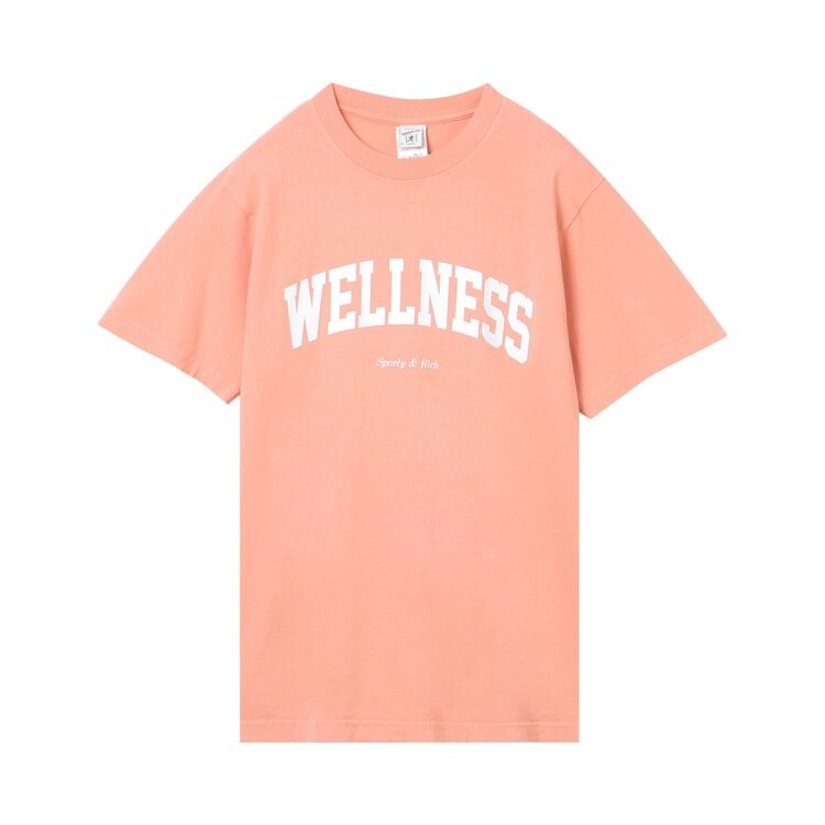 

Футболка Sporty & Rich Wellness Ivy 'Salmon/White', розовый
