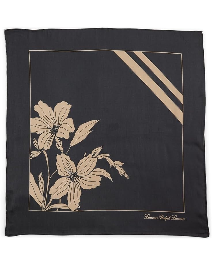 

Шарф LAUREN Ralph Lauren Dune Floral Square, черный