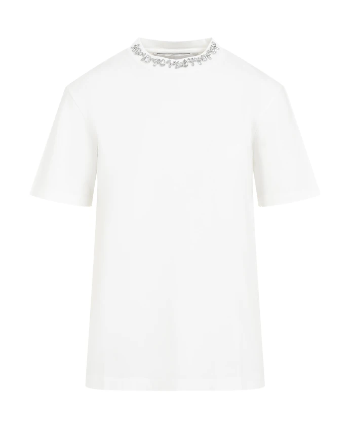 

Футболка с кристаллами Golden Goose, белый