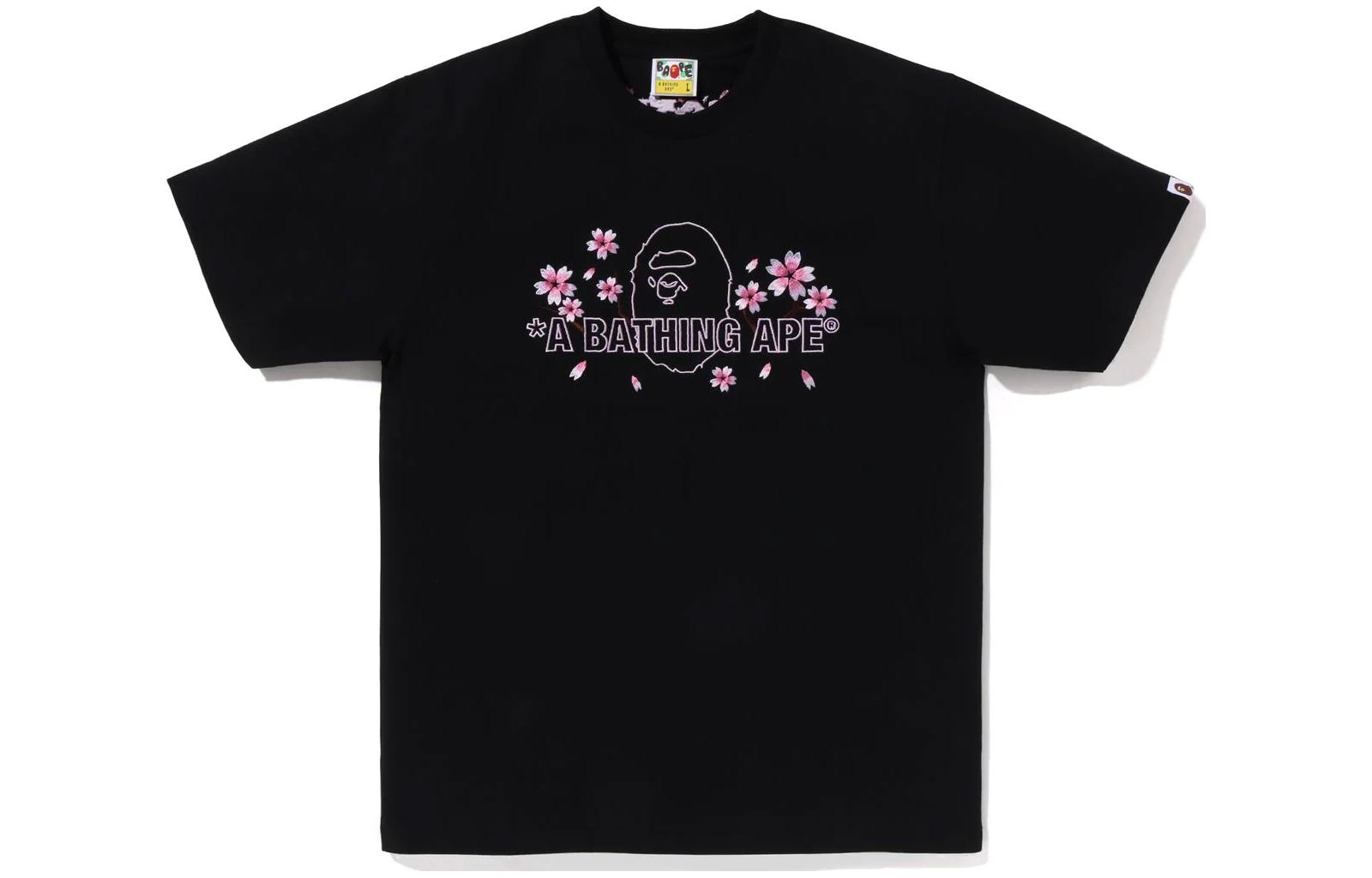 

Футболка BAPE Sakura SS23 A Bathing Ape, черный