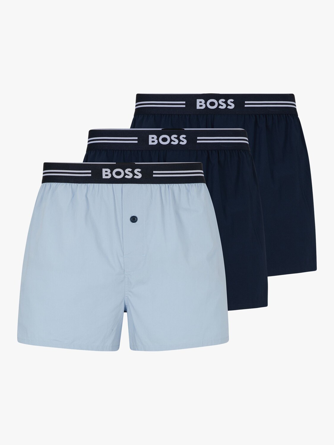 

Хлопковые боксеры BOSS HUGO BOSS, темно-синий