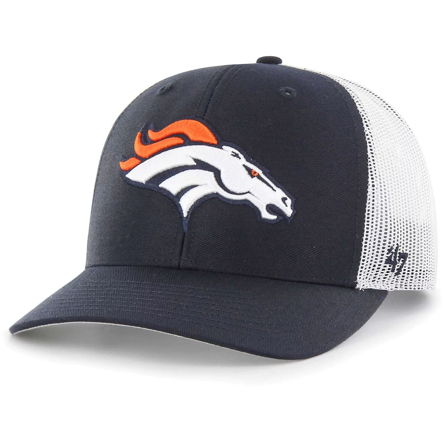 

Мужская темно-синяя регулируемая кепка дальнобойщика Denver Broncos '47