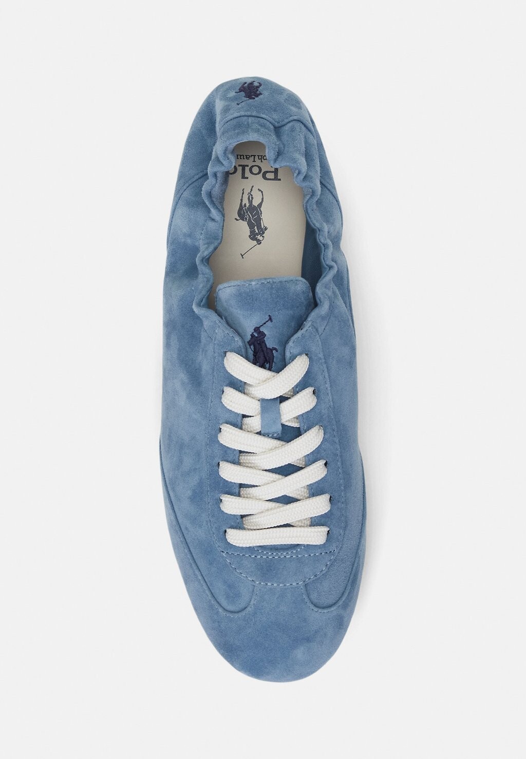 

Кроссовки на шнуровке THE SUEDE PONY BALLERINA TRAINER Ralph Lauren, синий