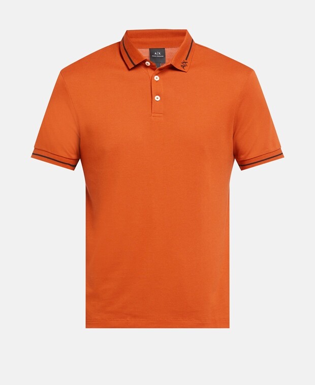 

Рубашка поло Armani Exchange, терракота
