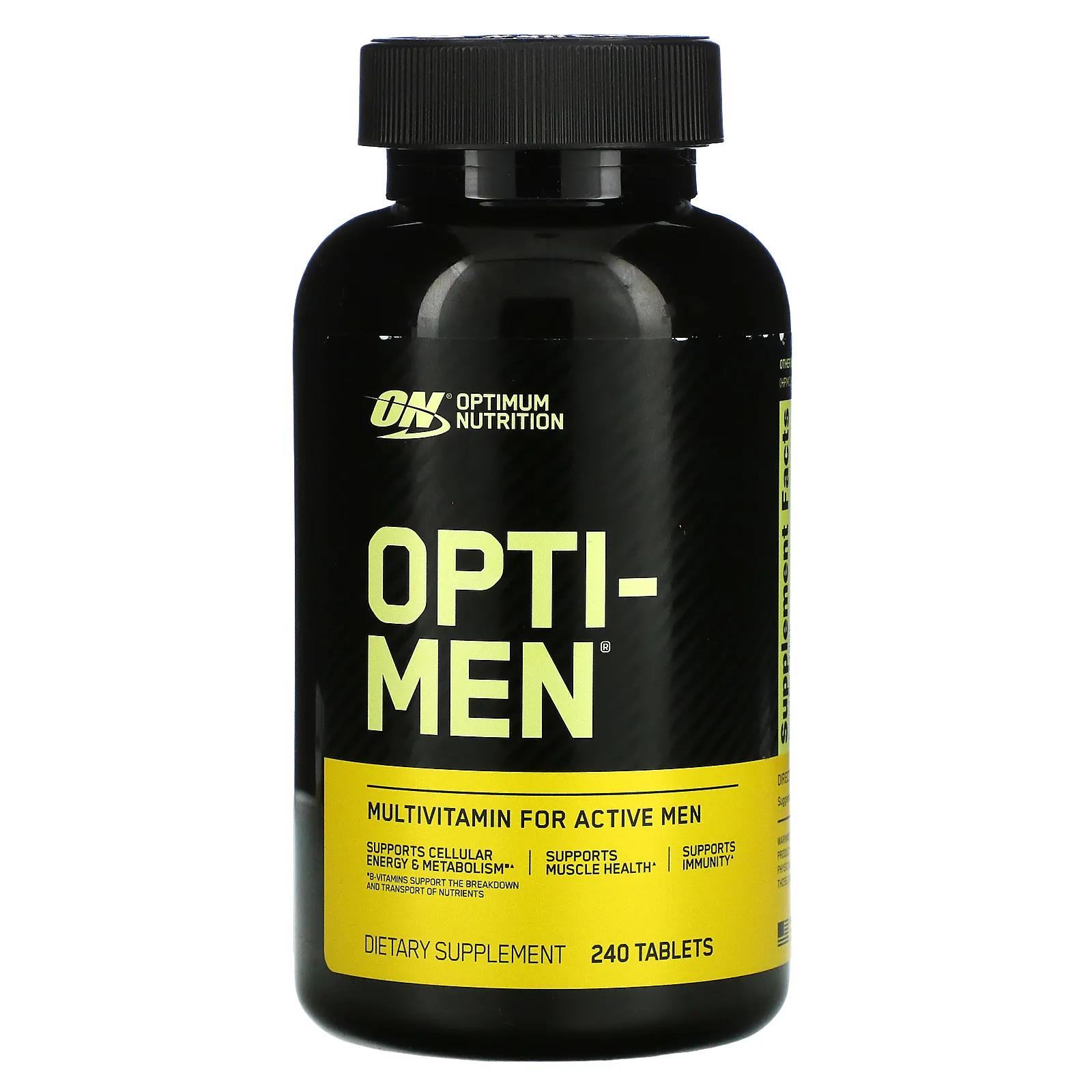 Optimum Nutrition Opti-Men Система оптимизации питательных веществ 240 таблеток optimum nutrition opti men multivitamin 150 tablets