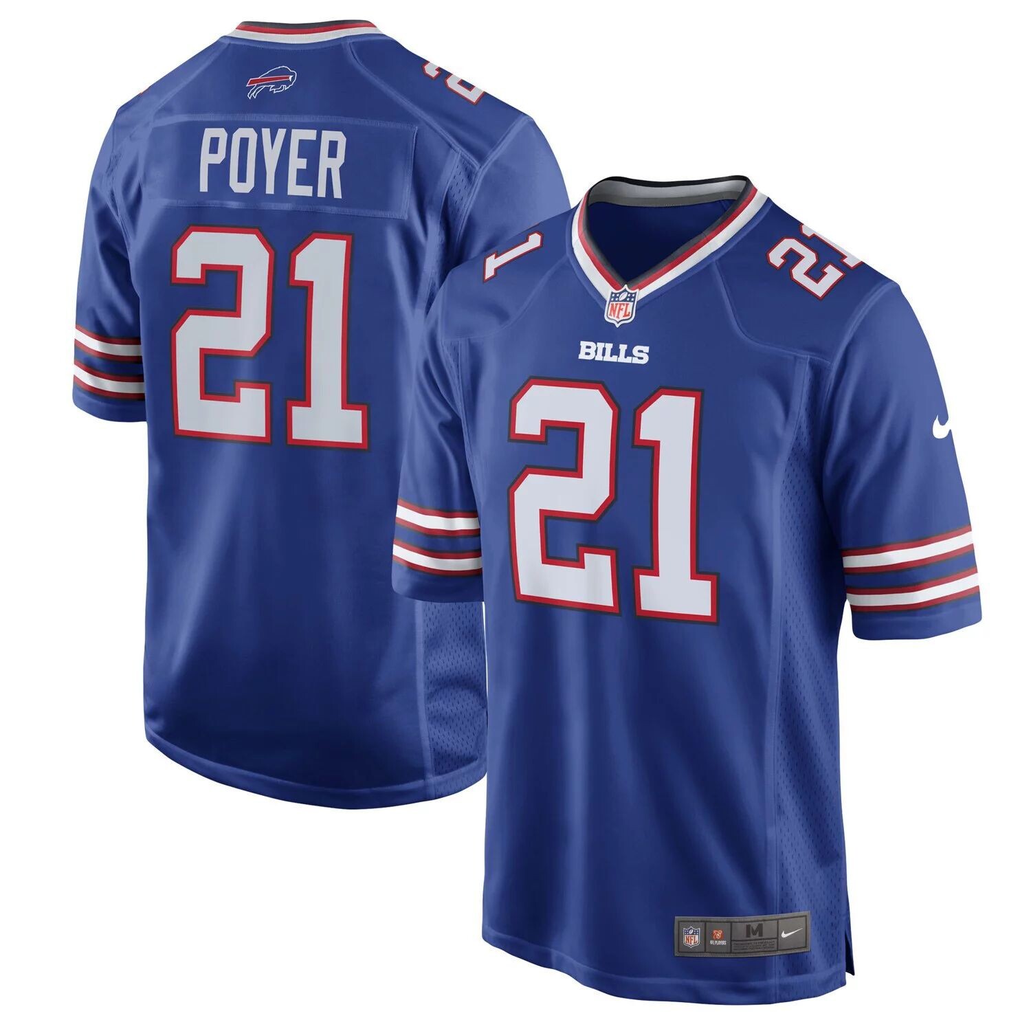 

Мужское джерси Jordan Poyer Royal Buffalo Bills Team Game Nike