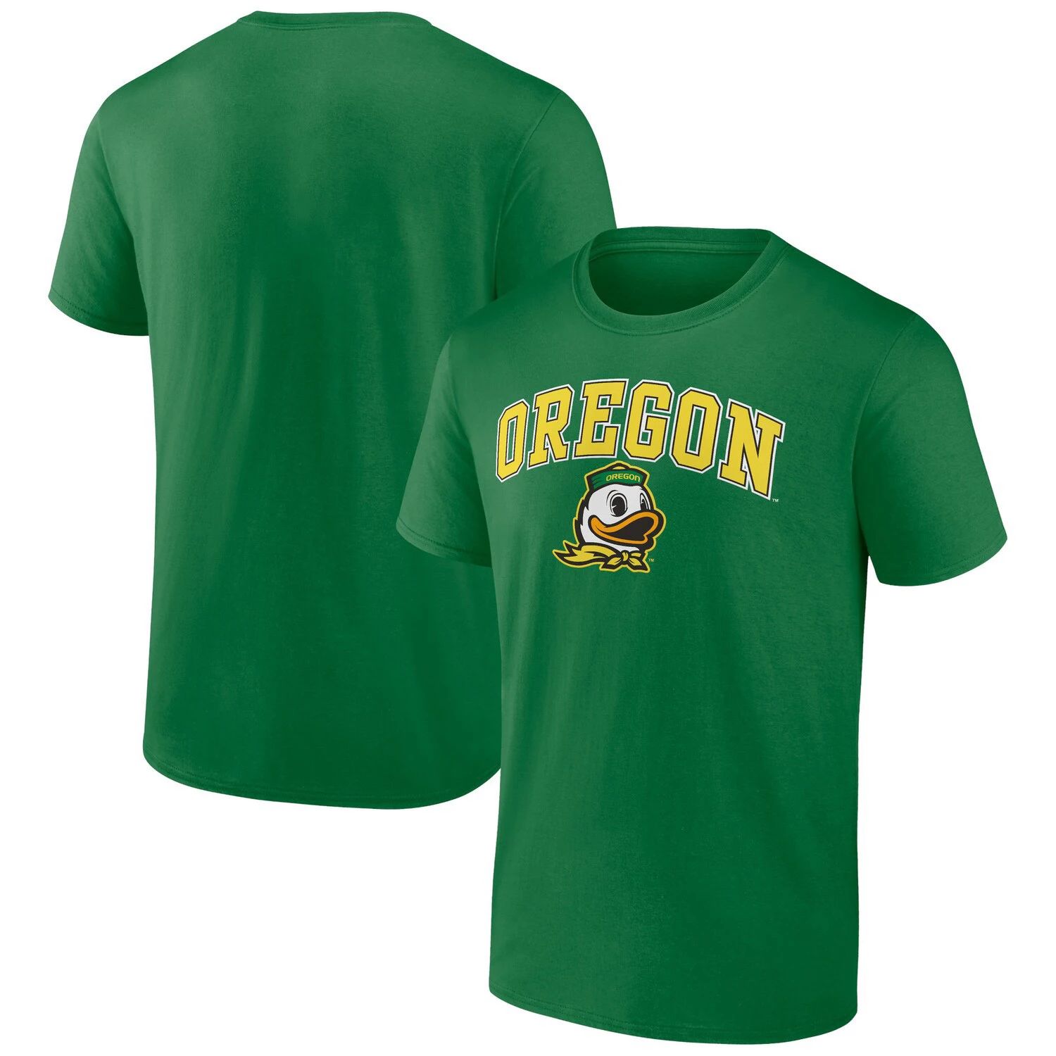 

Мужская зеленая футболка с логотипом Oregon Ducks Campus Fanatics, Зеленый