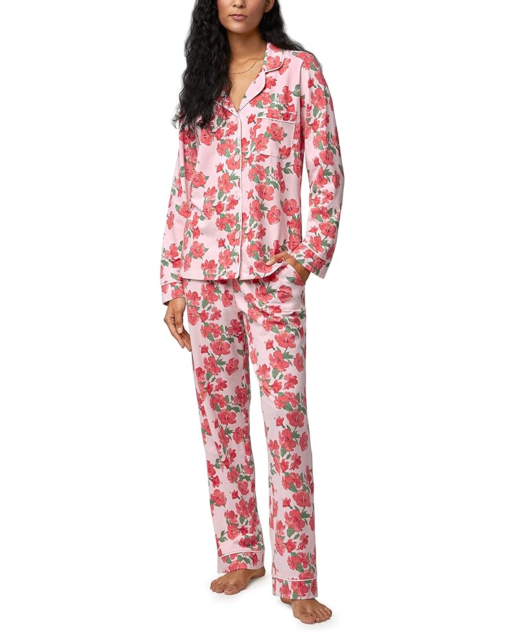 Пижама Bedhead PJs Long Sleeve Classic, цвет Sweet Hibiscus