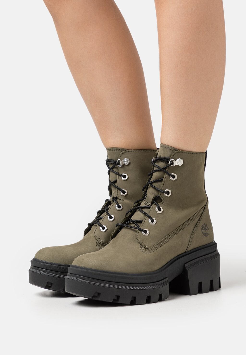 

Ботильоны на платформе Timberland, темно-зеленый
