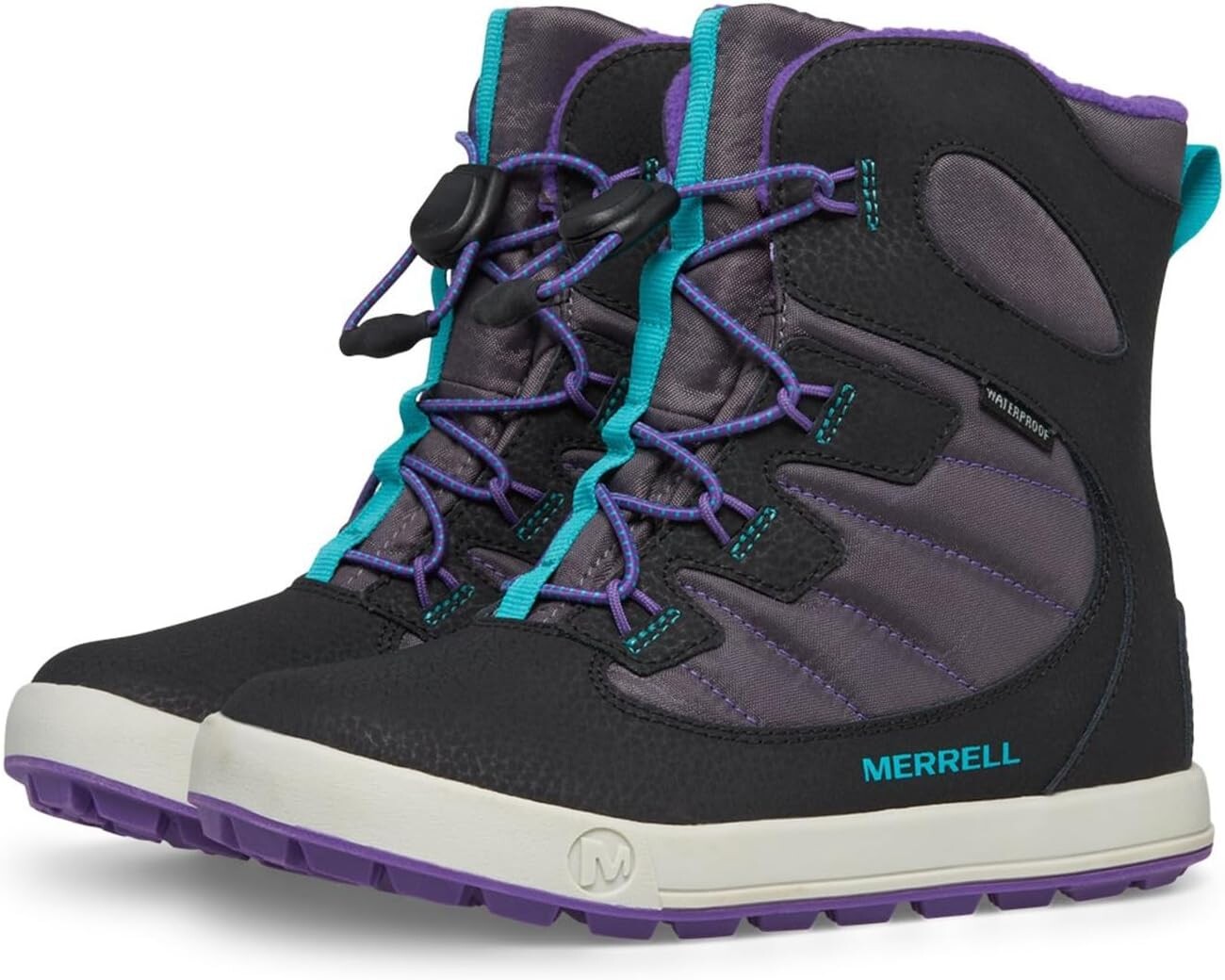 

Зимние ботинки Snow Bank 4.0 Waterproof Merrell, цвет Black/Purple