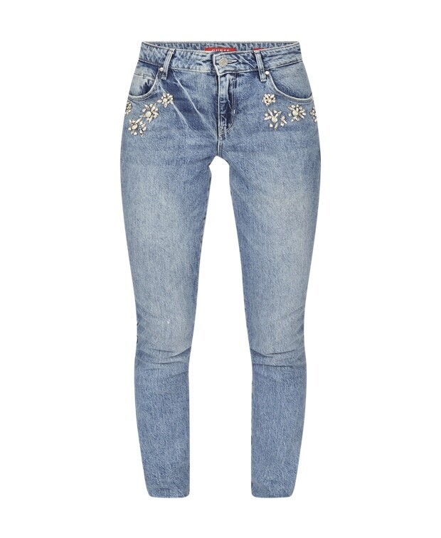 

Джинсы скинни Guess, синий