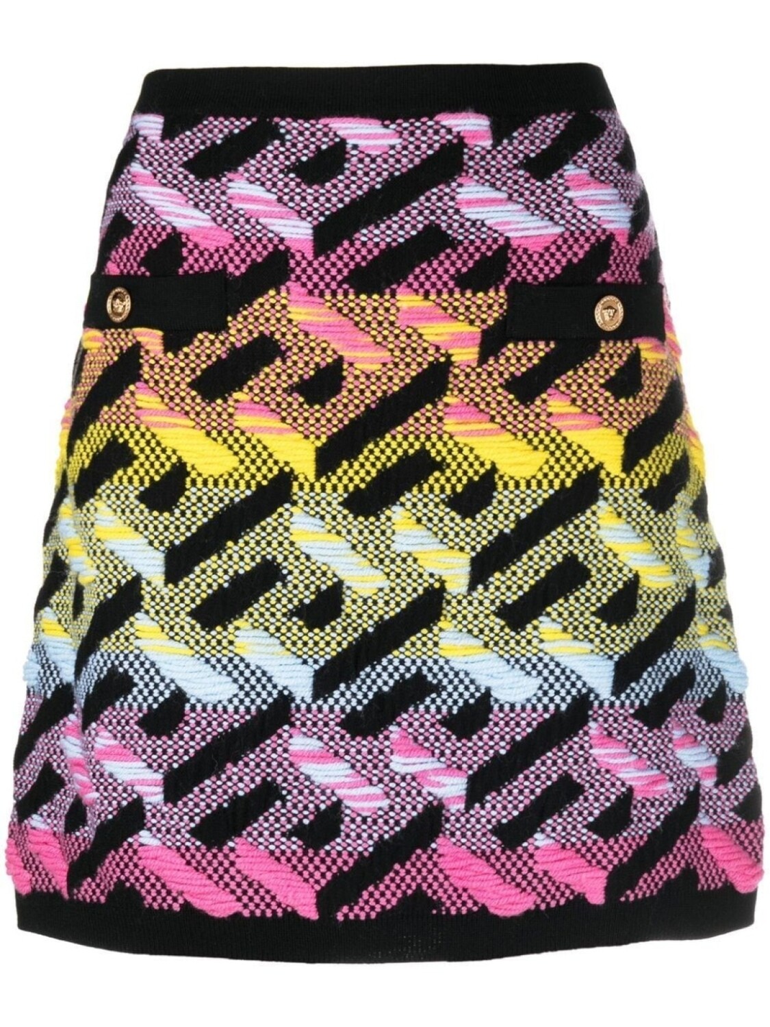 

Юбка мини с узором La Greca Versace, черный
