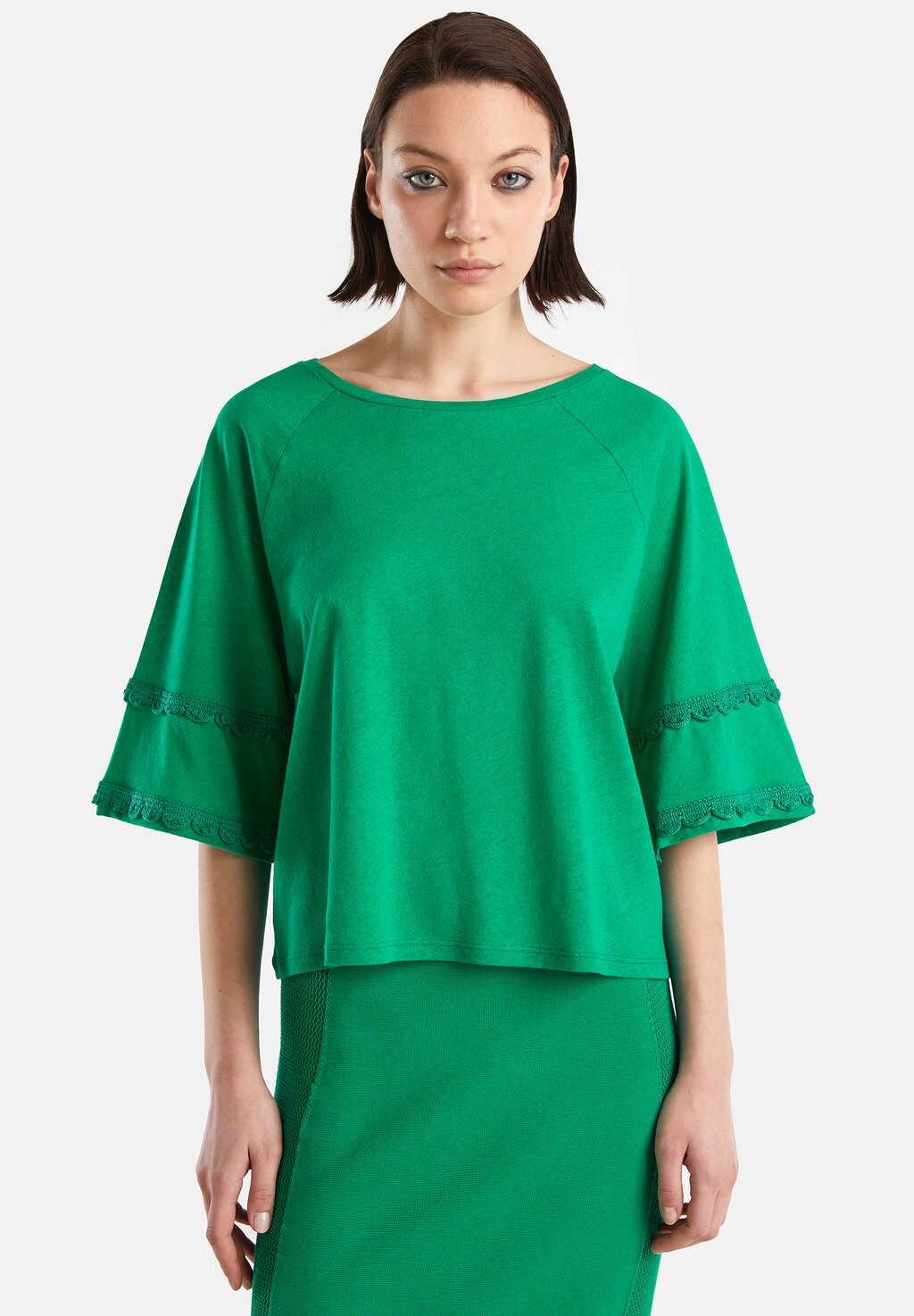 

Футболка с принтом United Colors of Benetton, зеленый