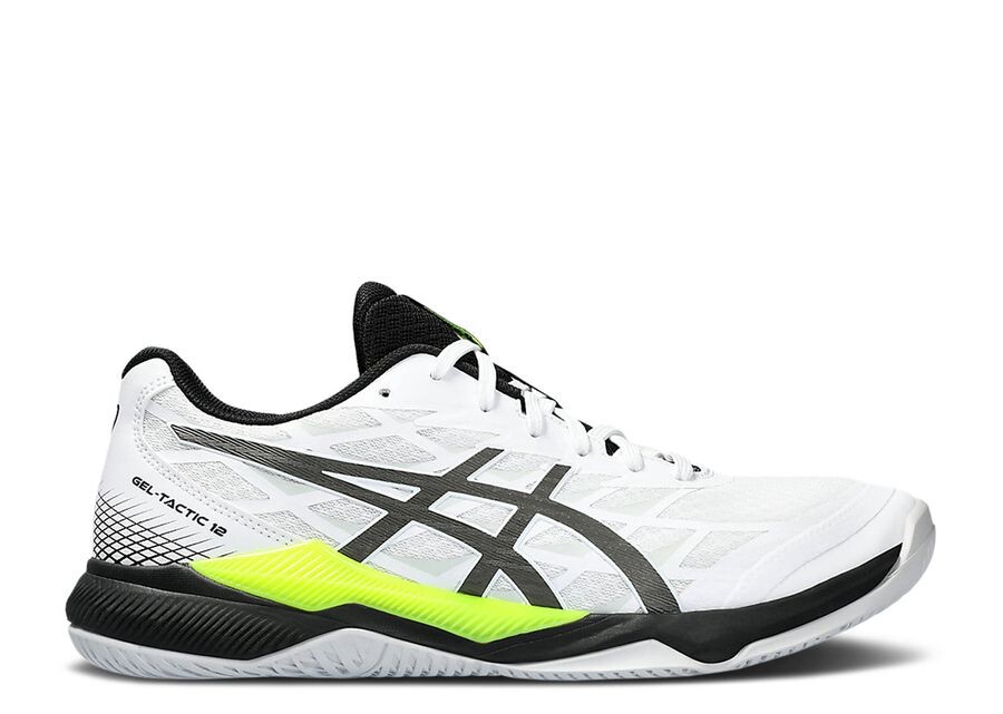 

Кроссовки ASICS Gel Tactic 12 2E Wide 'White Gunmetal Volt', белый
