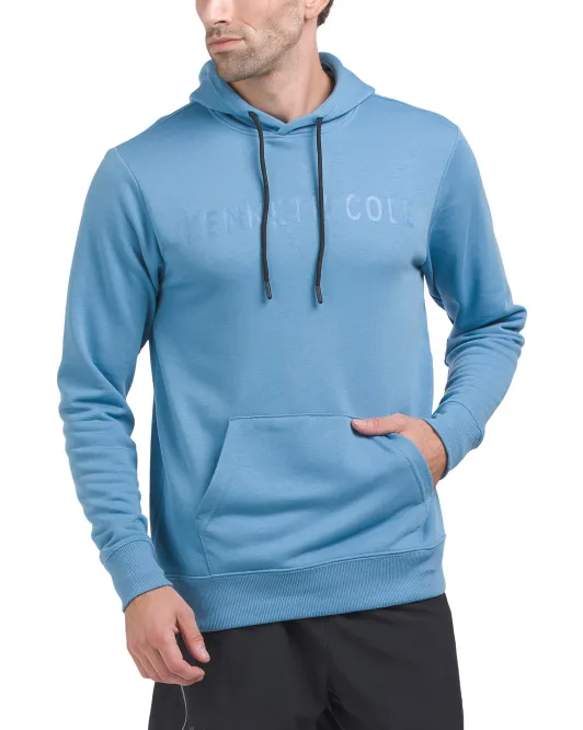 

Толстовка Terry с логотипом Kenneth Cole, голубой