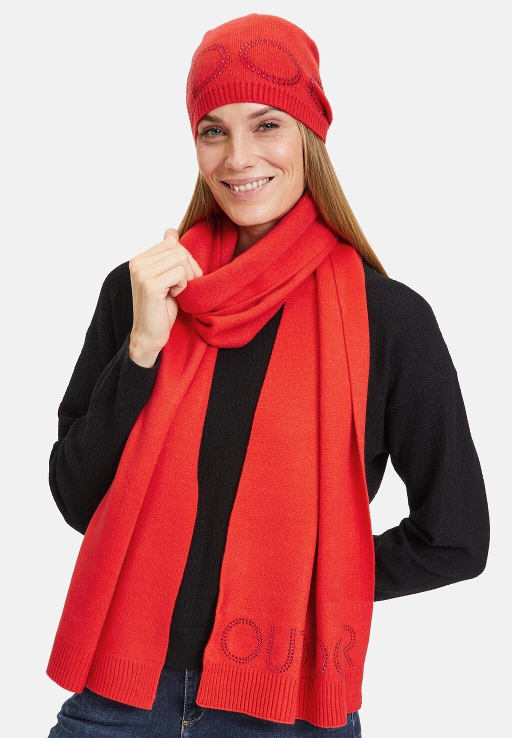 

Шапка MIT STRASS Betty Barclay, цвет fiery red