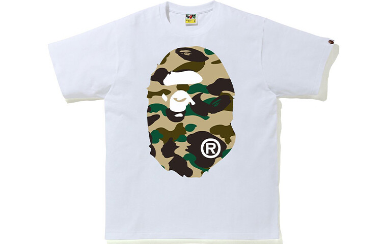 

Футболка унисекс A Bathing Ape, белый/зеленый
