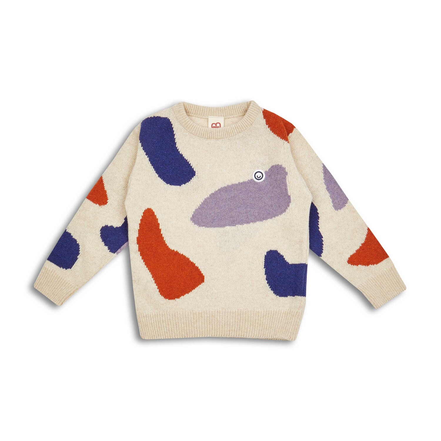 

Пуловер MANITOBER Pattern Strick, цвет Orange/Beige/Navy