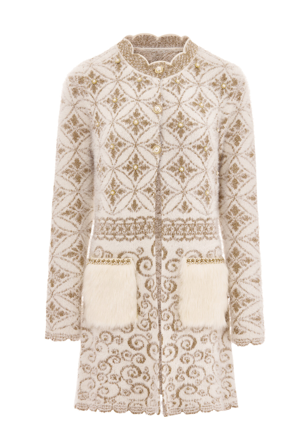 

Толстовка faina Strickjacke, цвет Wollweiss Goid