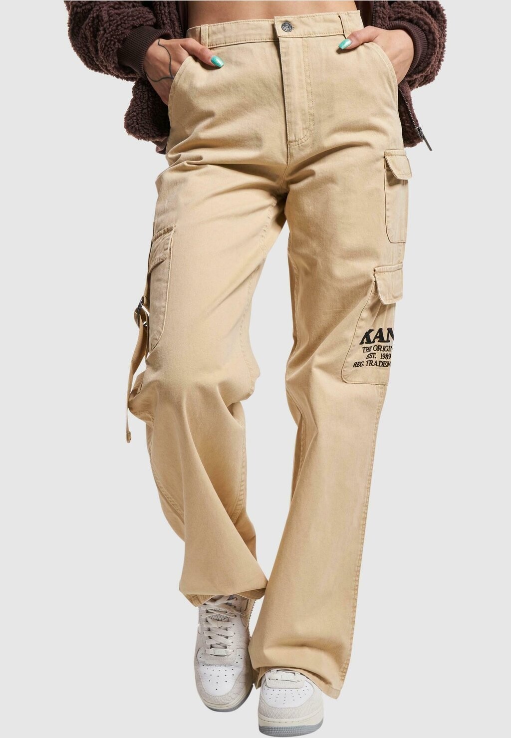

Брюки карго RETRO WASHED Karl Kani, цвет sand