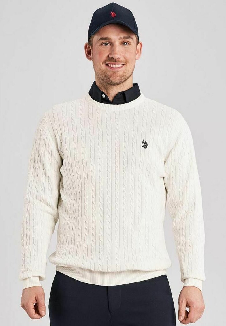 

Свитер вязаный USPA ARCHI U.S. Polo Assn., цвет cloud dancer