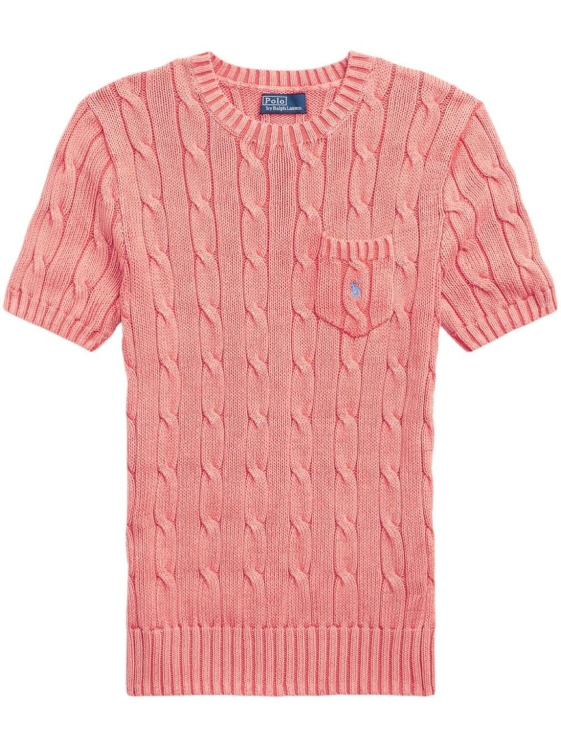 

Polo Ralph Lauren футболка Polo Pony фактурной вязки, розовый