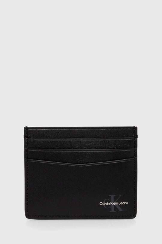 

Кожаный футляр для карт Calvin Klein Jeans, черный