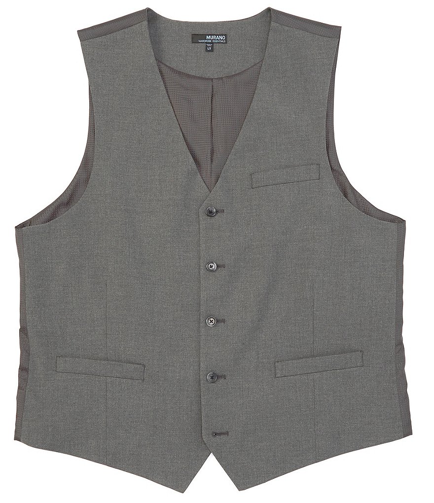 Murano Большой и высокий гардероб Essentials Костюм Раздельный твиловый жилет, серый