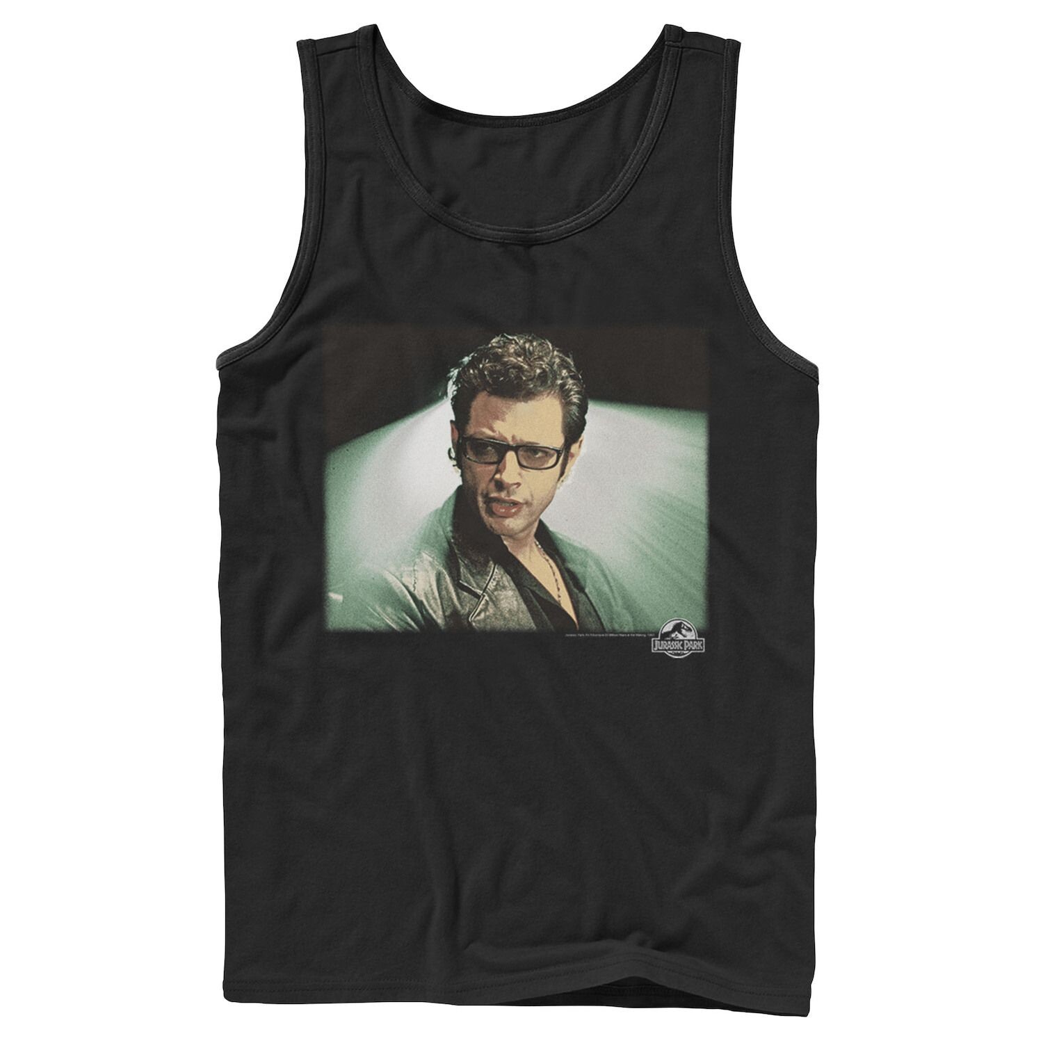 

Мужская винтажная майка «Парк Юрского периода» Ian Malcolm Licensed Character