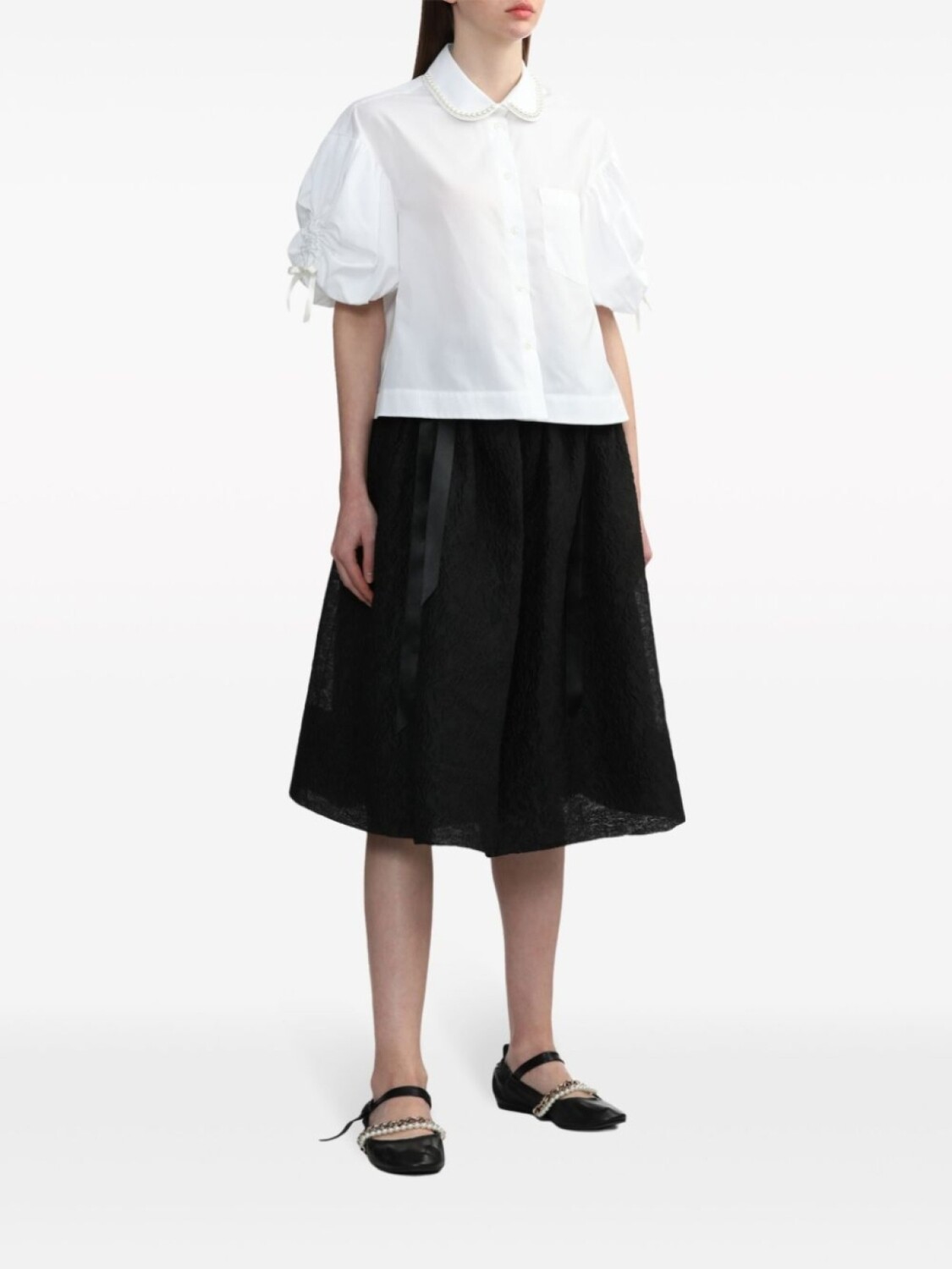 

Simone Rocha юбка А-силуэта, черный