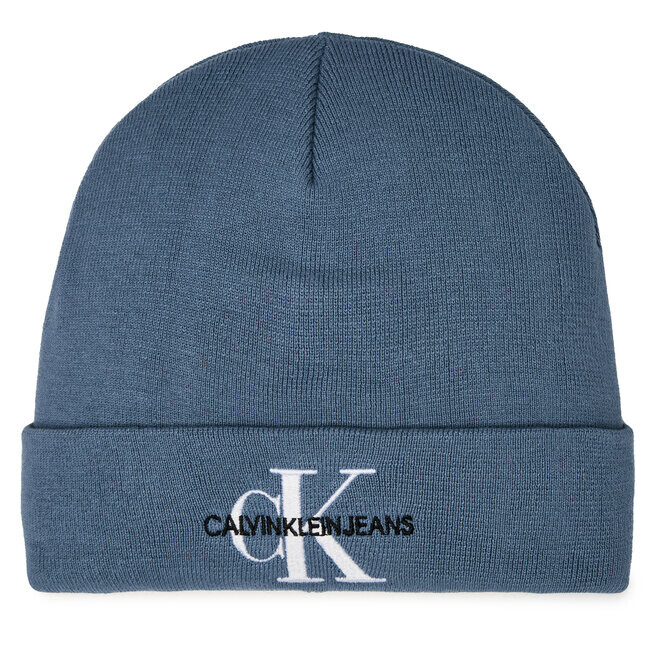 Шапка Calvin Klein Jeans MonologoEmbro Beanie, темно-синий