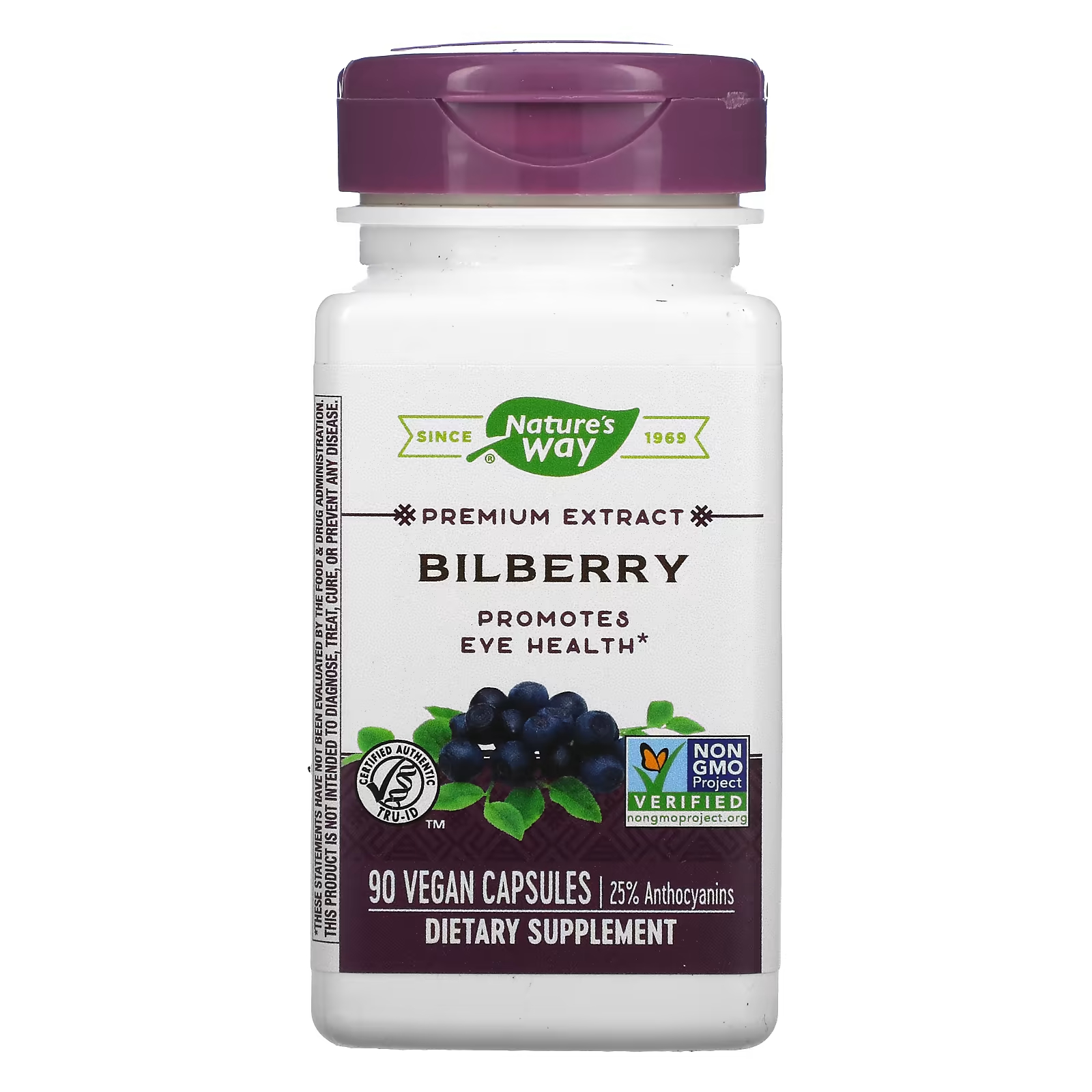 Экстракт Nature's Way Premium Bilberry, 90 капсул