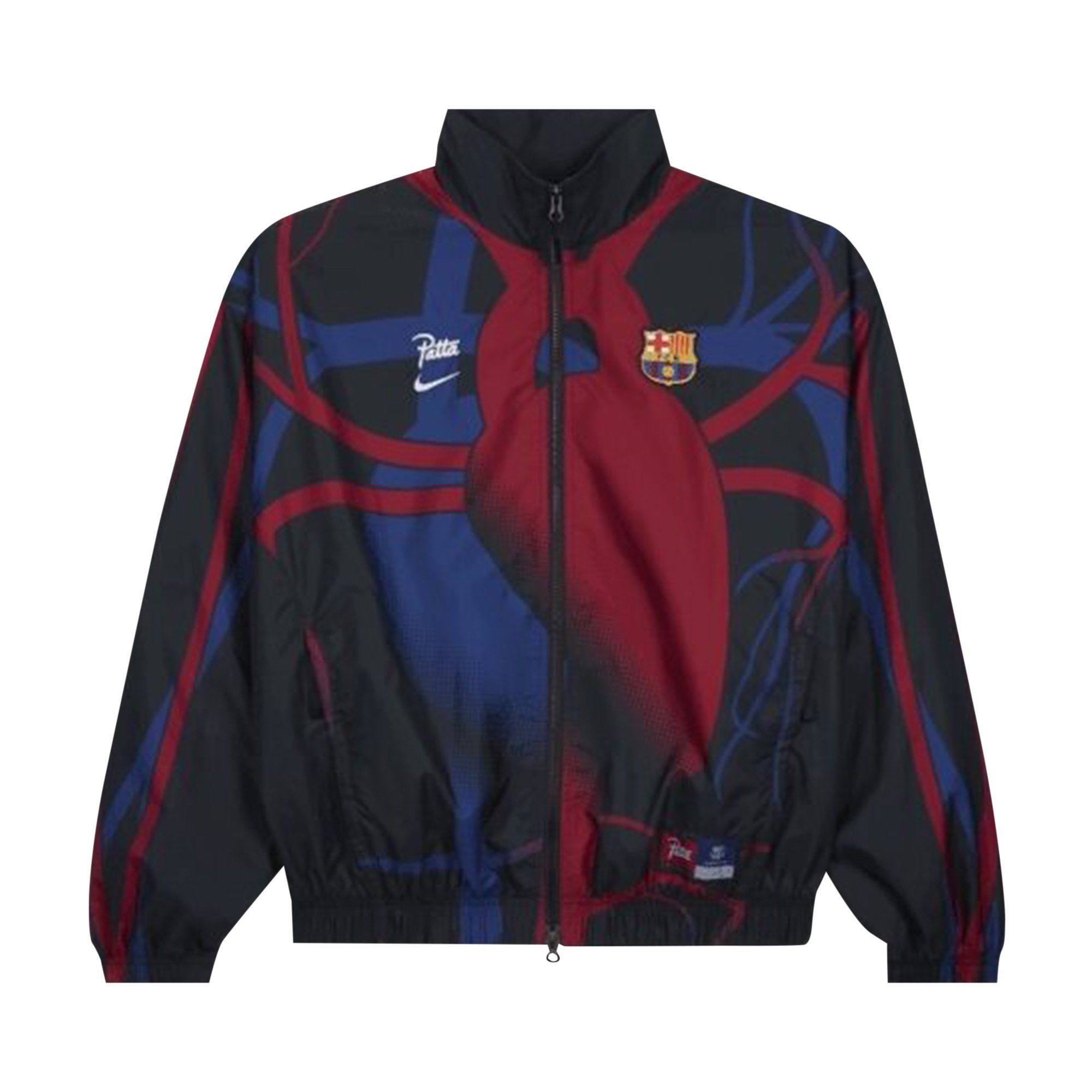 Спортивная куртка Nike FC Barcelona x Patta, черная кепка nike fc barcelona h86 хлопок
