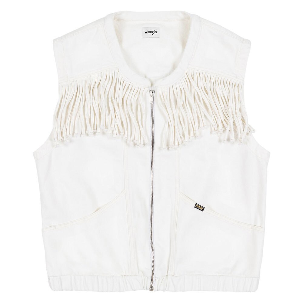 

Жилет Wrangler Fringed Denim, белый